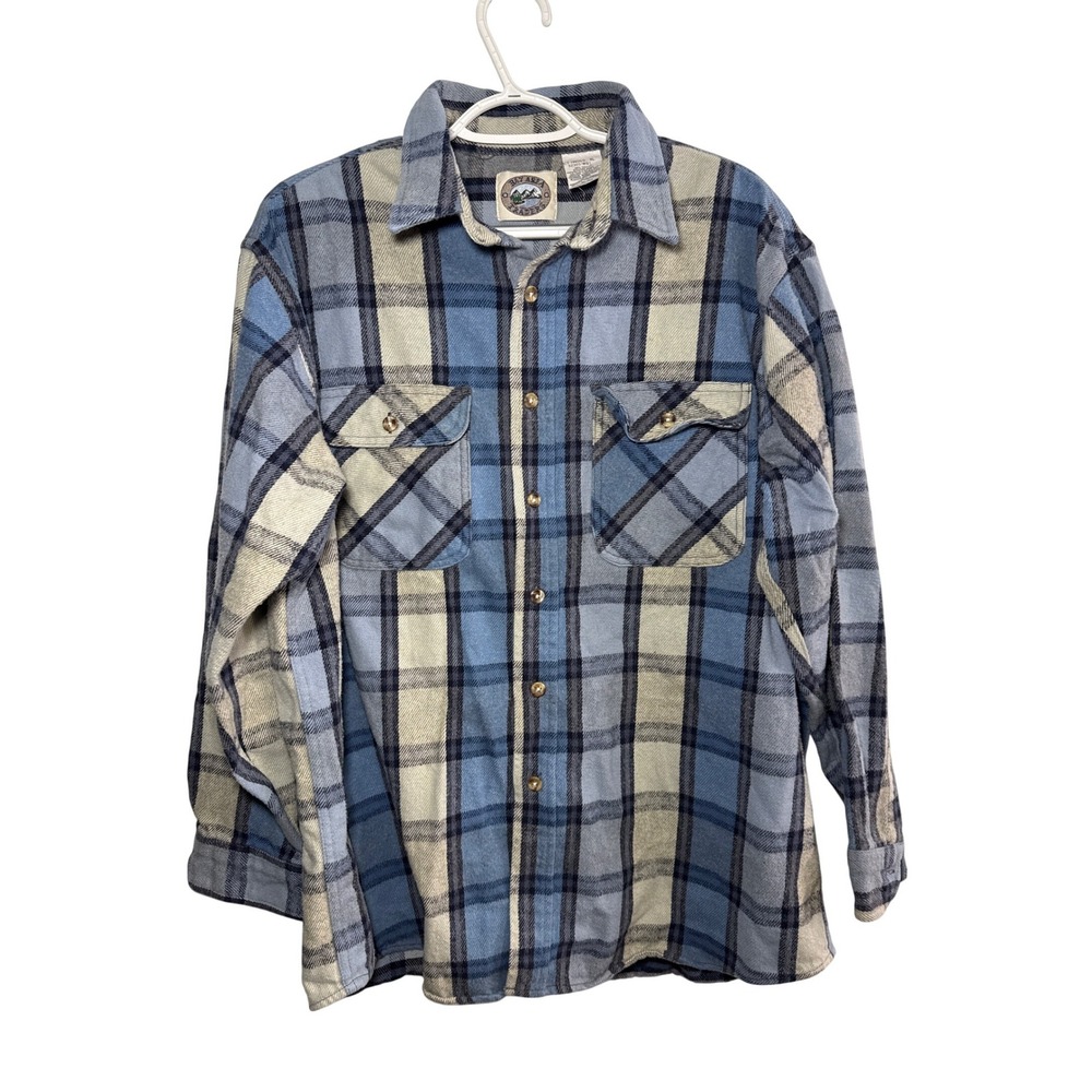 Bay Area Traders Plaid Flannel Shirt Mens XL Western‎ Outdoor Chore Barn Classic